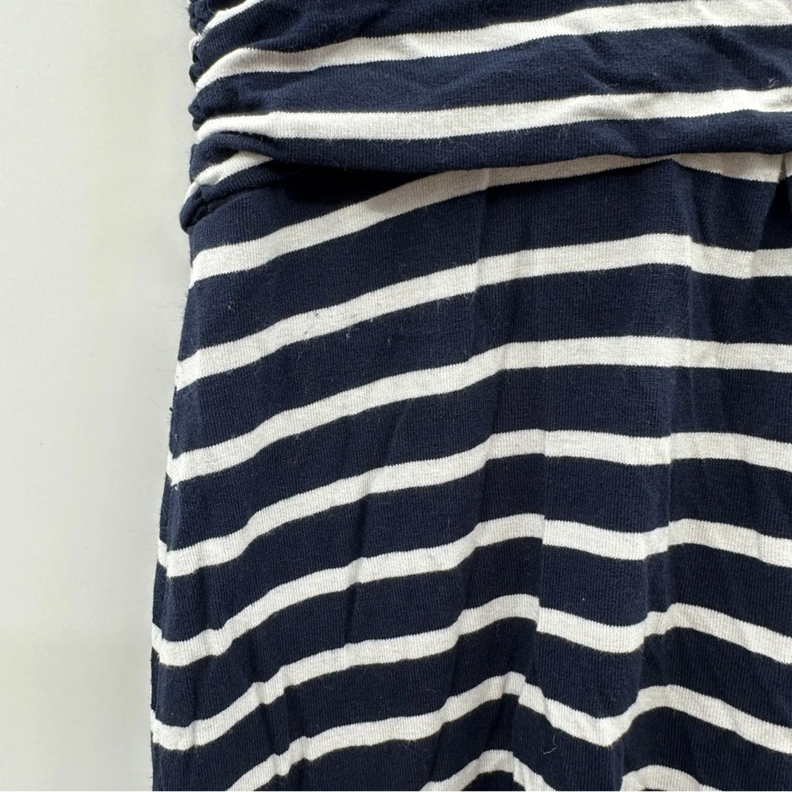 Boden Amelie Jersey Navy Blue & White Striped Short Sleeve Stretch‎ Dress Sz 4 - Image 9