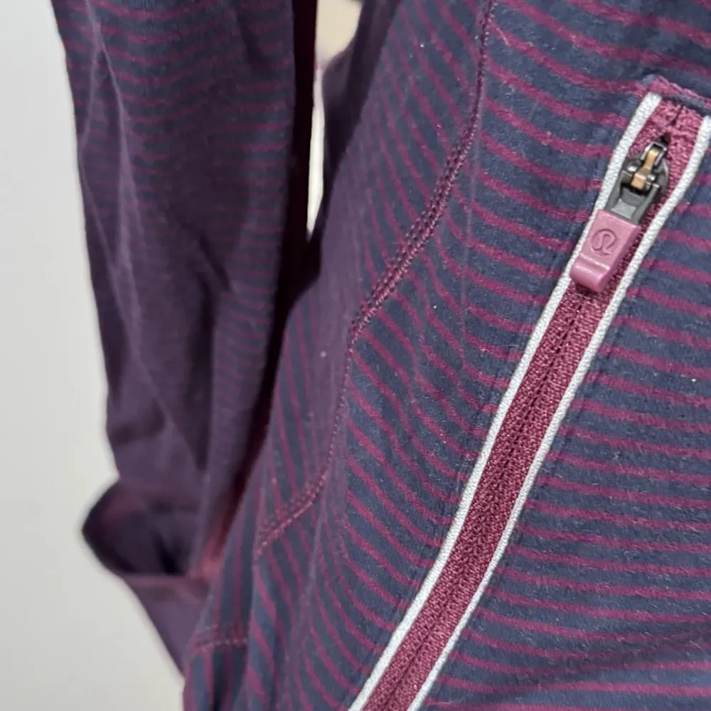 Lululemon Star Runner Pullover Hyper Stripe Plum / Plum - Image 7