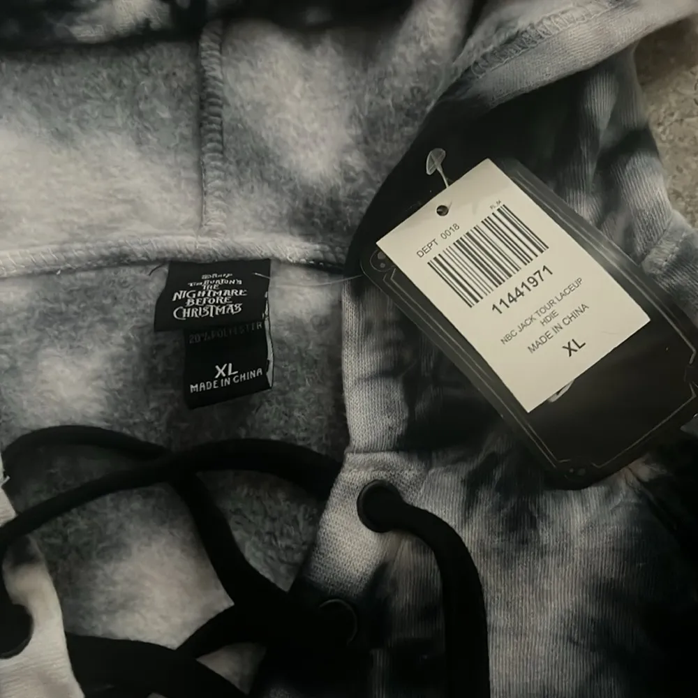 The Nightmare Before Christmas Jack Tour Lace-Up Girls Hoodie Jr. Size XL Women’s L, NWT - Image 6