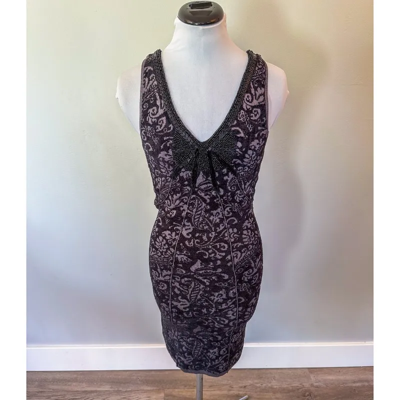 Free People Starstruck Knit Jacquard Beaded Dress - Image 3