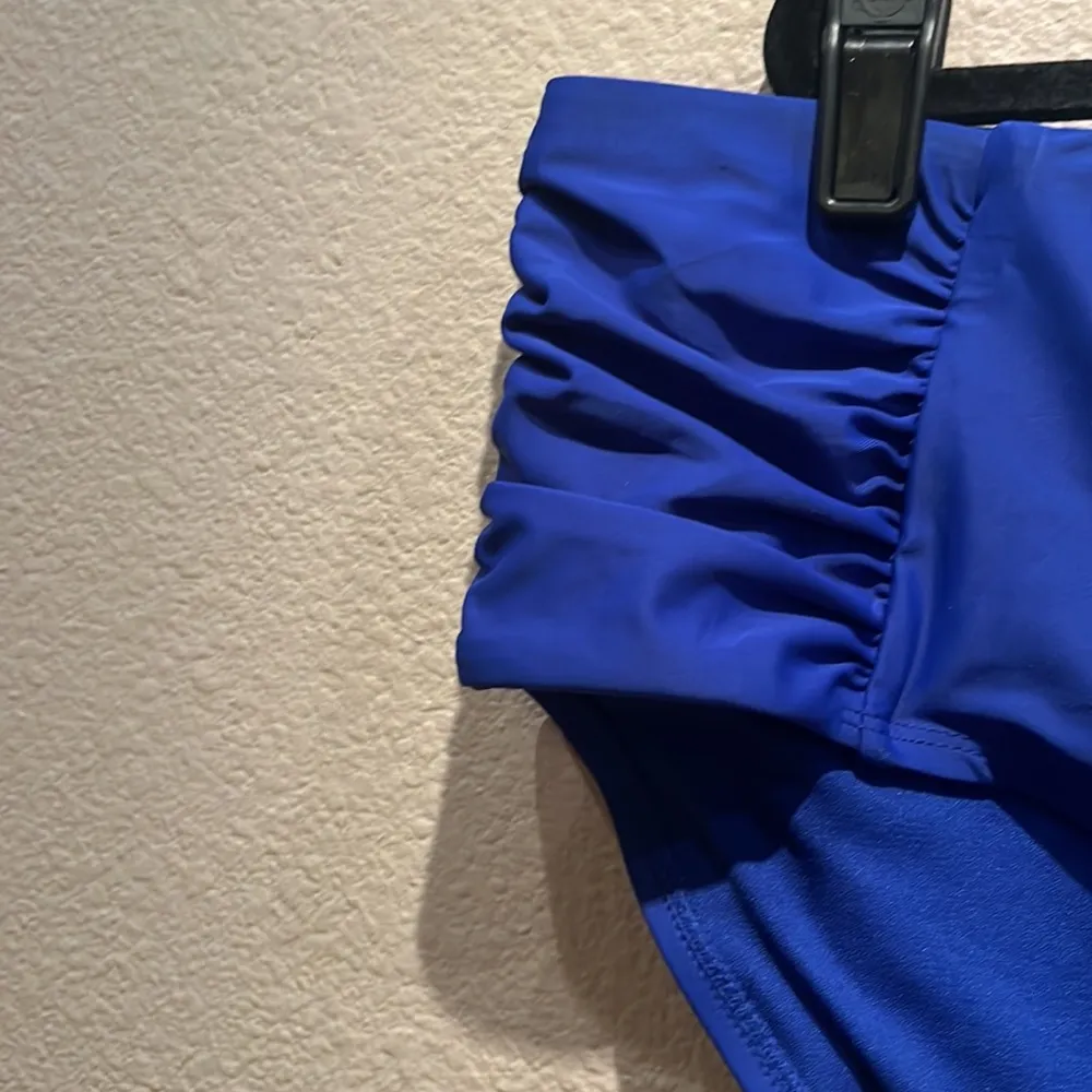 New Time and Tru Women’s Plus Royal Blue Mid Rise Bikini Bottoms 3X - Image 5