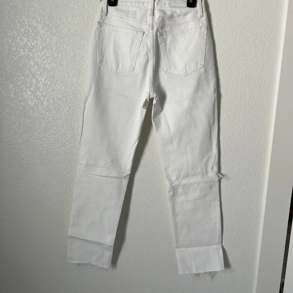 $295 NWT RE/DONE 70S STOVE PIPE WHITE DESTROY SZ 25 - Image 6