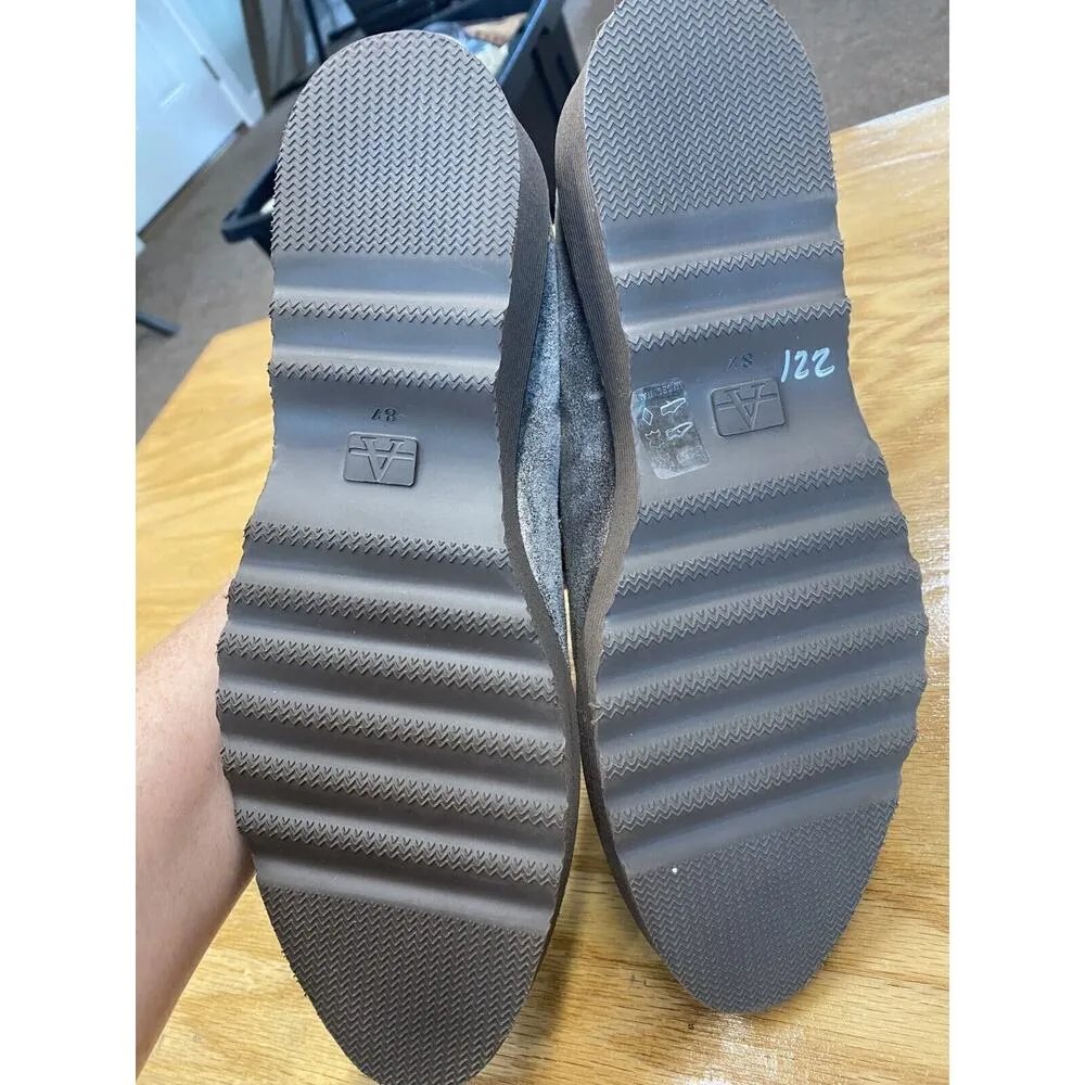 Aquatalia Kelsey Loafer Women's 8.5 Gray Suede Low Closed Toe Comfort Flats S43 - Image 5