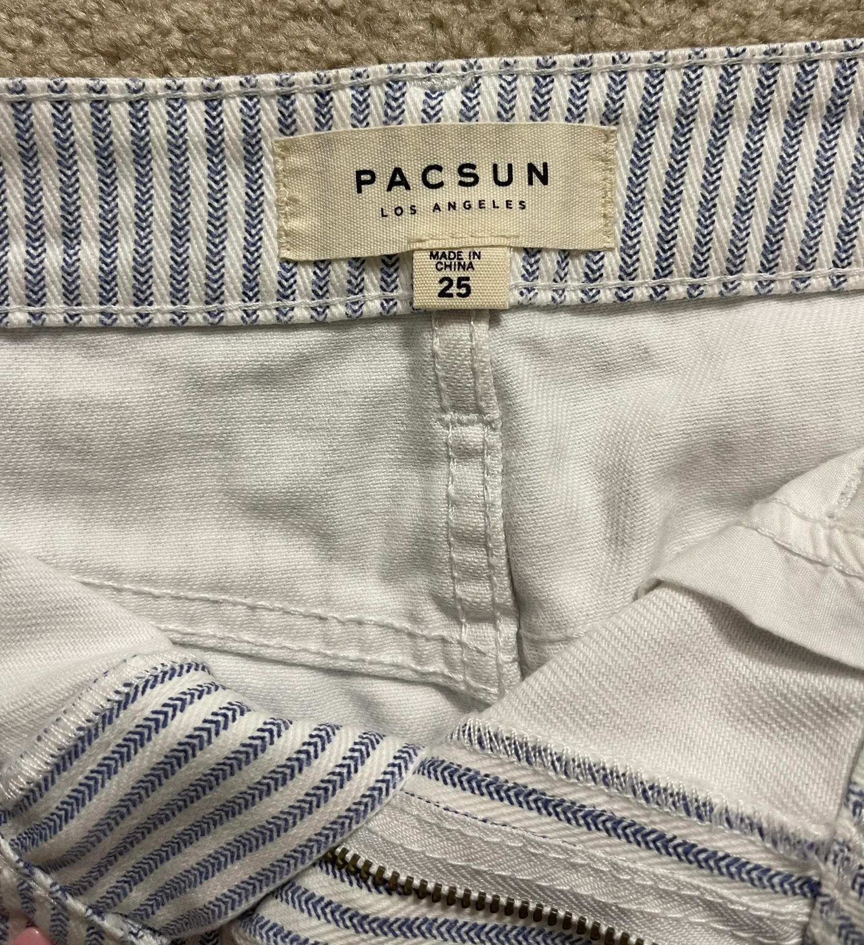 Denim Striped Skirt - Image 3