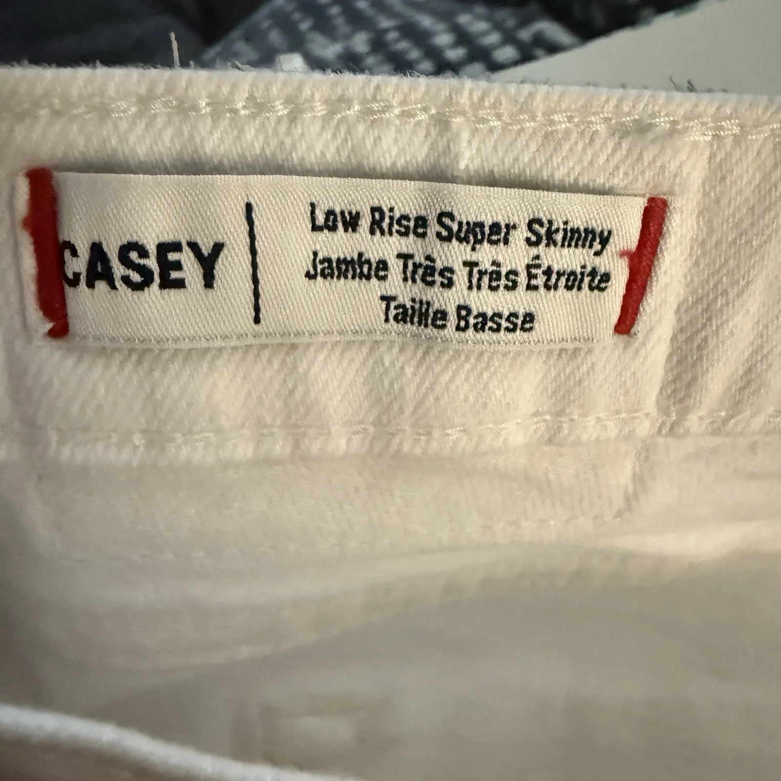 True Religion Casey Low Rise Super Skinny Jeans Womens Size 32 White Denim 32x30 - Image 8