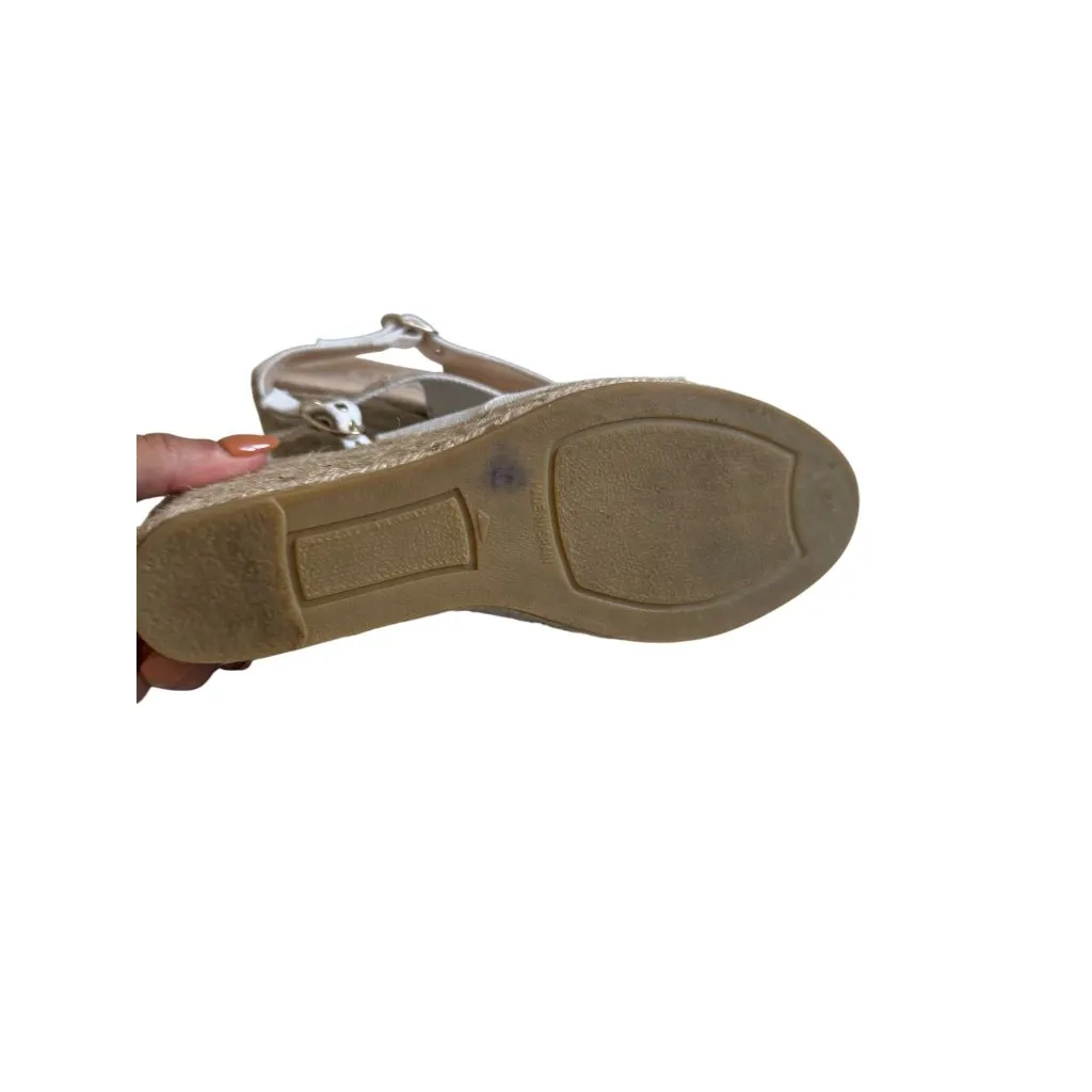 VISCATA White Cnavas Slingback Espadrilles Wedges Sandals Size 36 / US 6 - Image 6