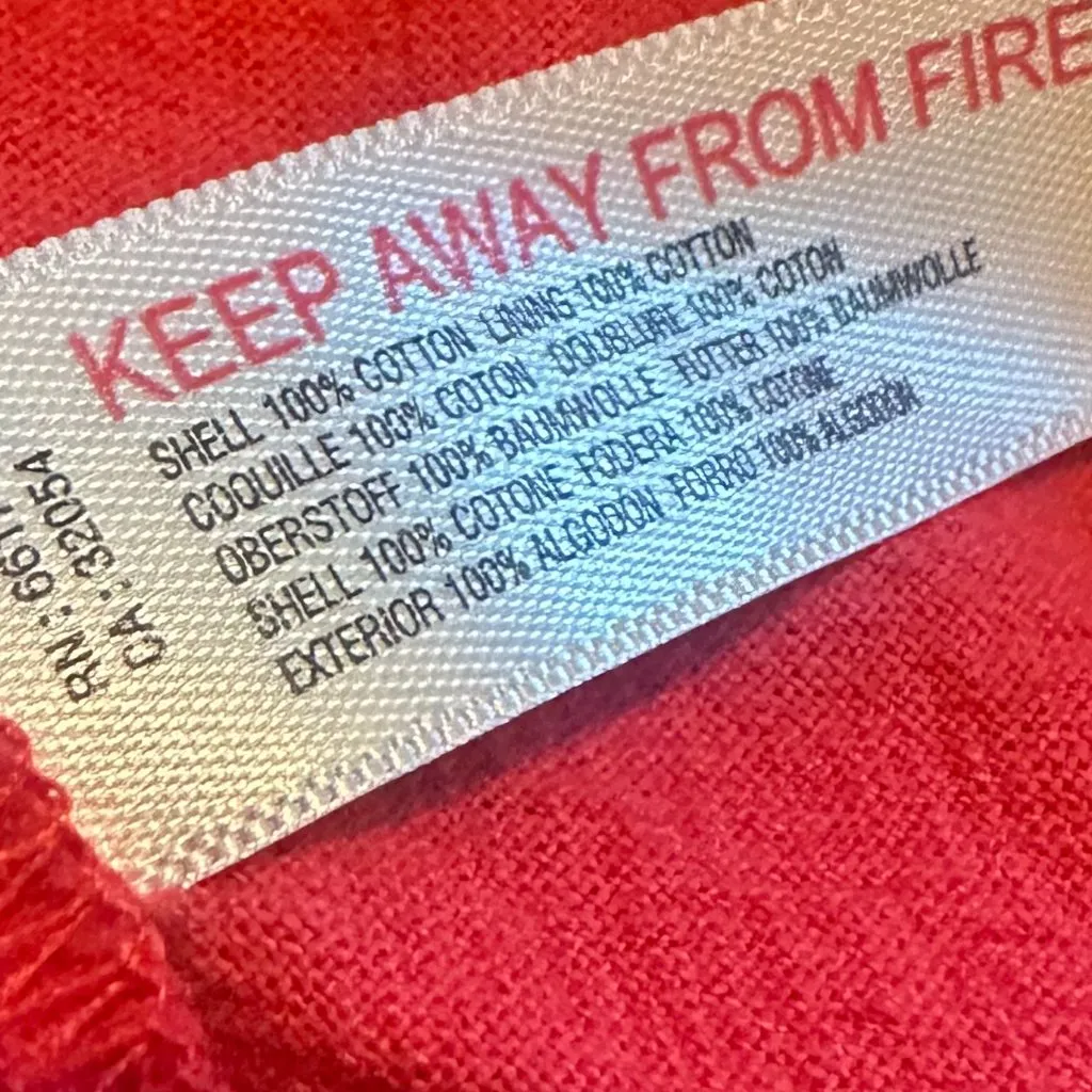 Free People 100% Cotton Red Midi Dress Ruffle Smocked Tie Back Size Small - Image 10