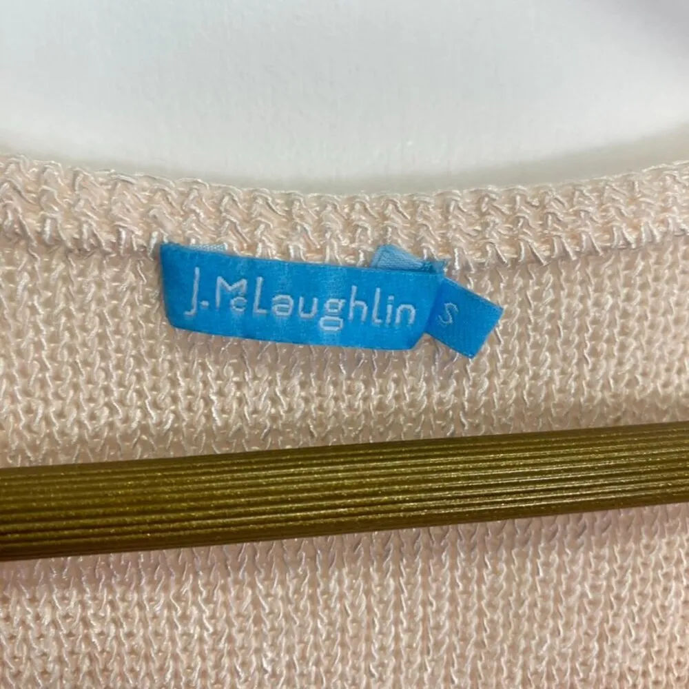 J. McLaughlin  Light Pink Knit Beach Sweater - Image 6