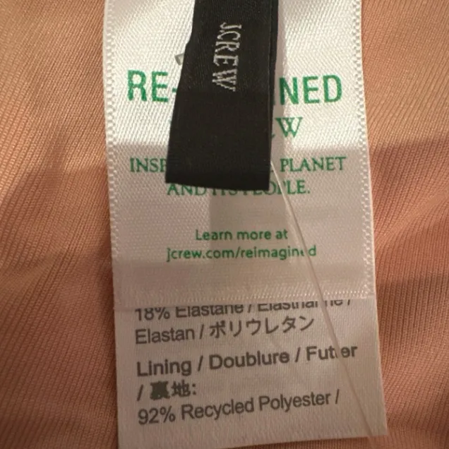 J. Crew Squareneck Bikini Swim Top‎ in Zebra Stripe Cream & Black Sz 3X Plus NEW - Image 5