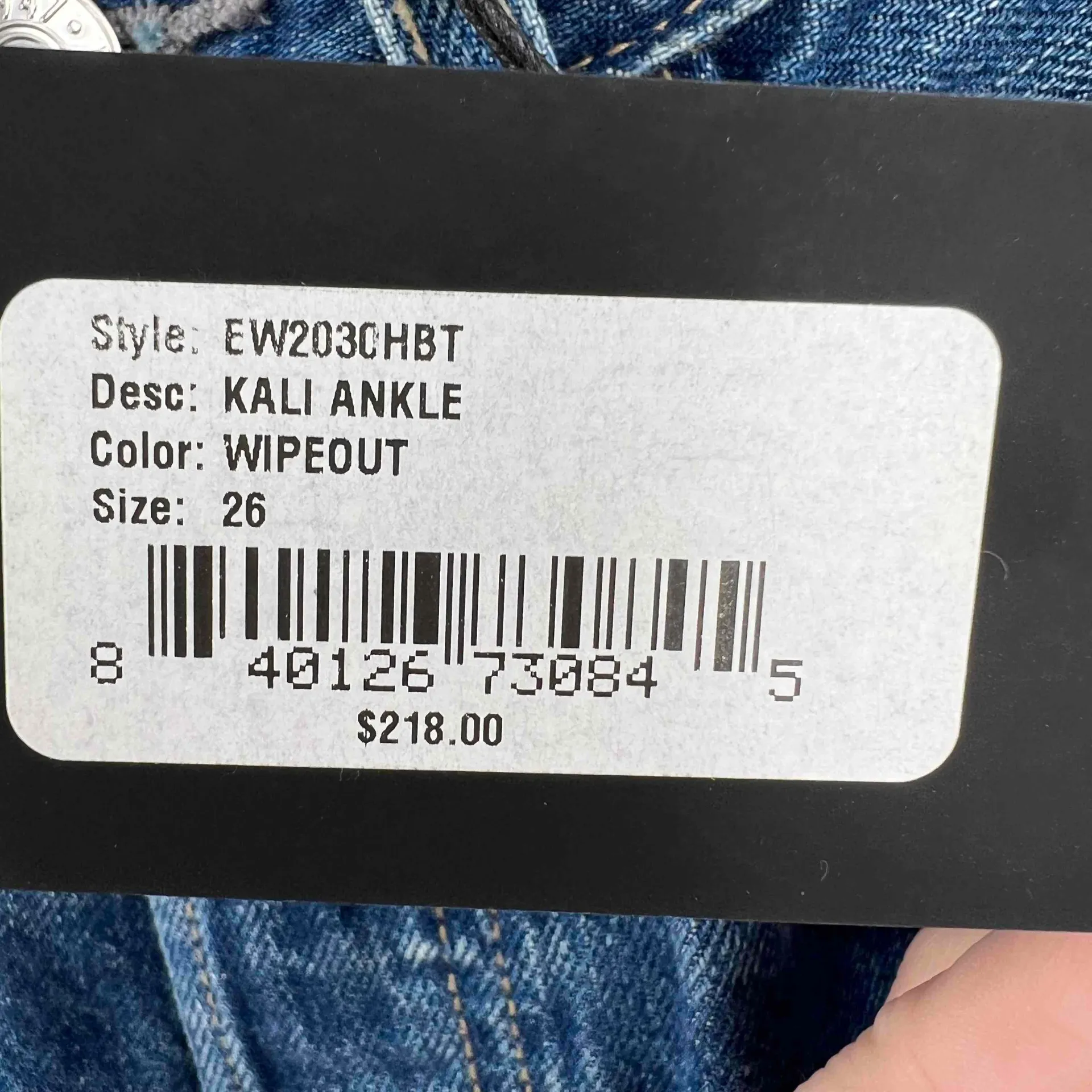 Edwin Jeans‎ Kali Ankle Indigo Button Fly Ankle Vintage Straight Womens 26 New Blue - Image 7