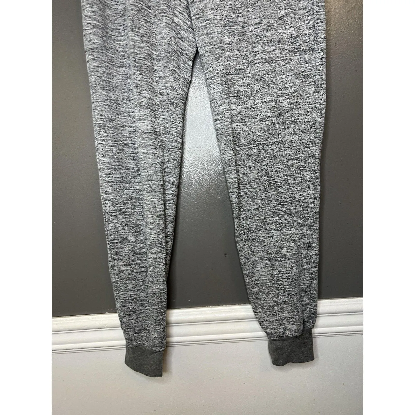 Marc New York Performance Pants Womens Small Gray Knit Jogger Flecked Drawstring - Image 3