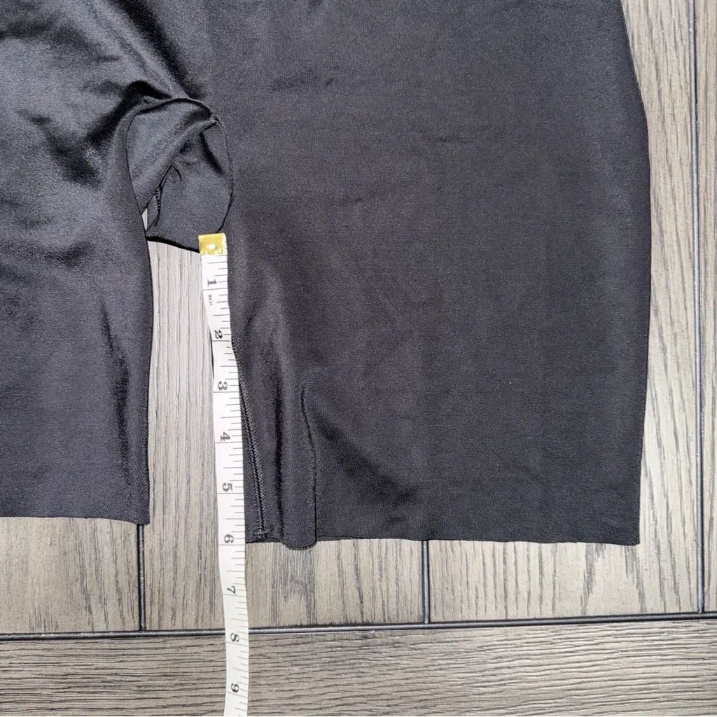 Spanx Shapewear Open Bust Mid-Thigh Bodysuit Black Size 1X - Image 9