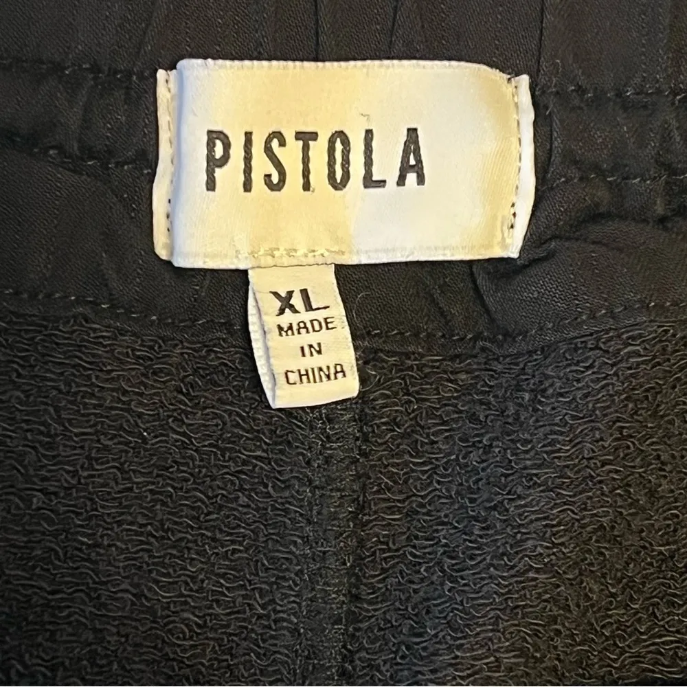 Anthro Pistola Sweatpants straight leg, pull up sweatpants, pockets black XL - Image 2