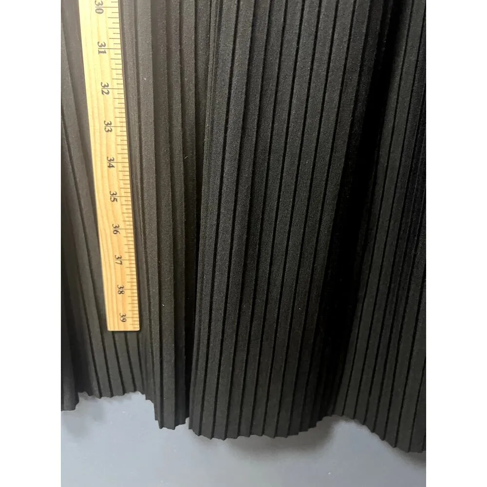 NWOT DKNY Formal Dress Women's Size Large Preppy Little Black Dress V-Neck Pleat - Image 7