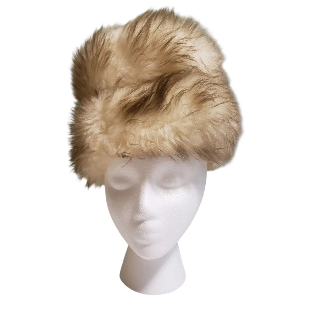 Vintage Fur Hat Brown - Image 3