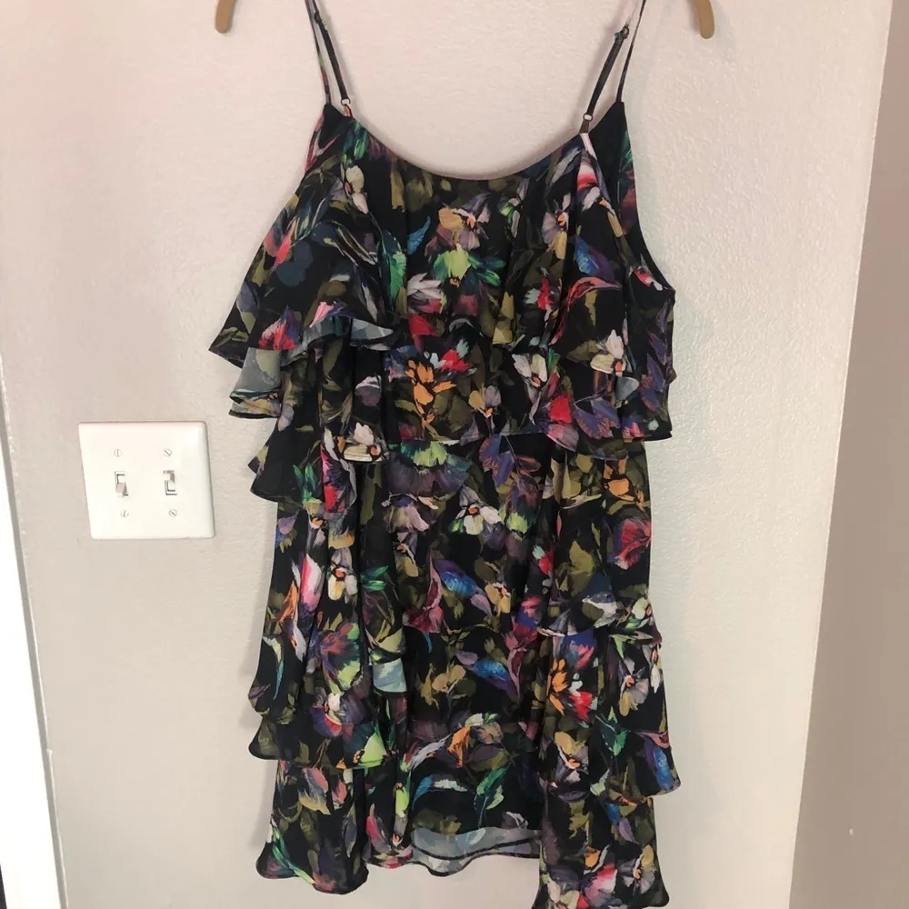 GIANNI BINI Cesa Floral Ruffle Tiered Mini Dress - Image 6