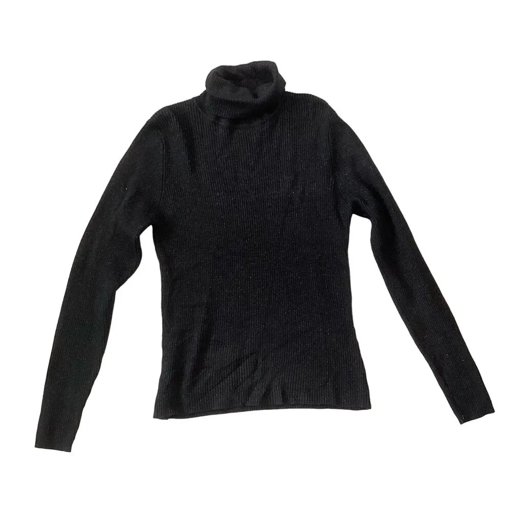 Worthington Ribbed Turtleneck Sweater with Glitter Accents - Image 3