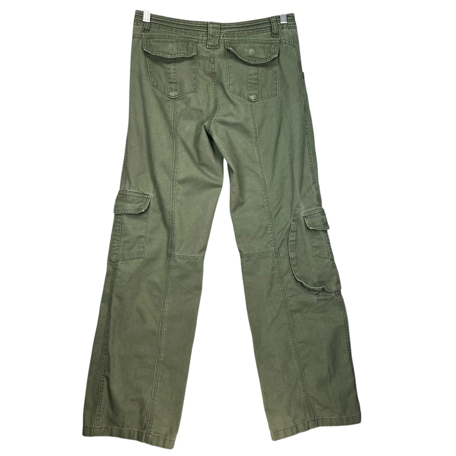 Brandy Melville Olive Retro Cargo Utility Gorpcore Front Pocket Pants Size 28‎ - Image 2