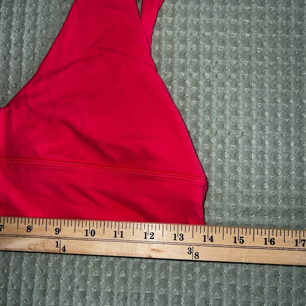 Lululemon Align V-Neck Bra A/B Cup, Sz 10, Lip Gloss - Image 2