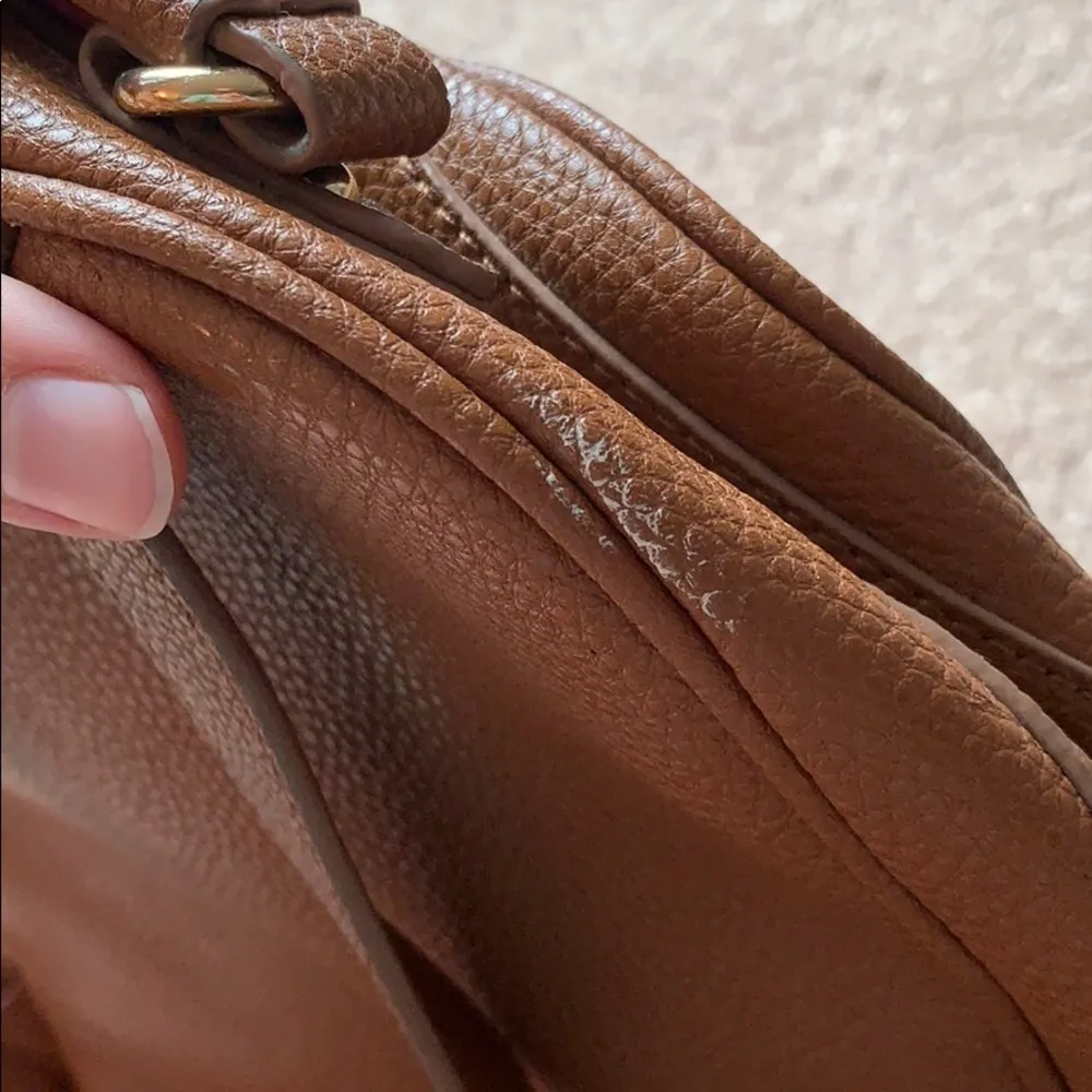 Renwick genuine leather backpack Tan - Image 10