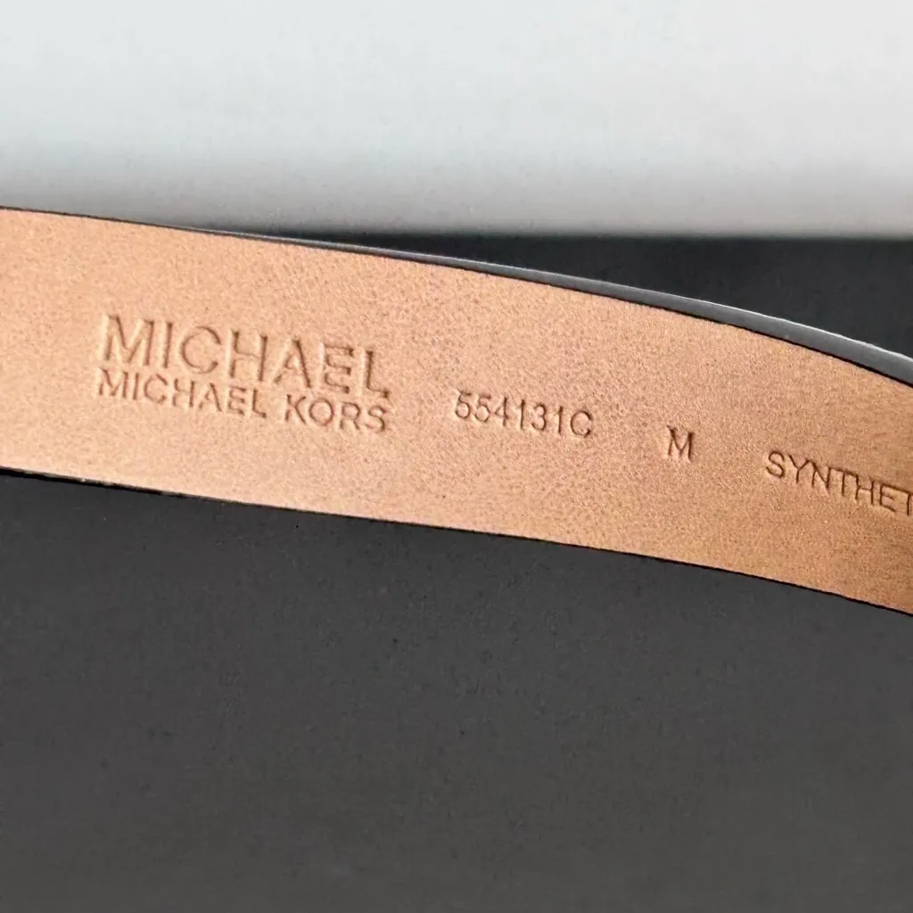 Michael Kors MK Belt bag With Pull Chain, Black/Grey, MEDIUM Black - Image 6