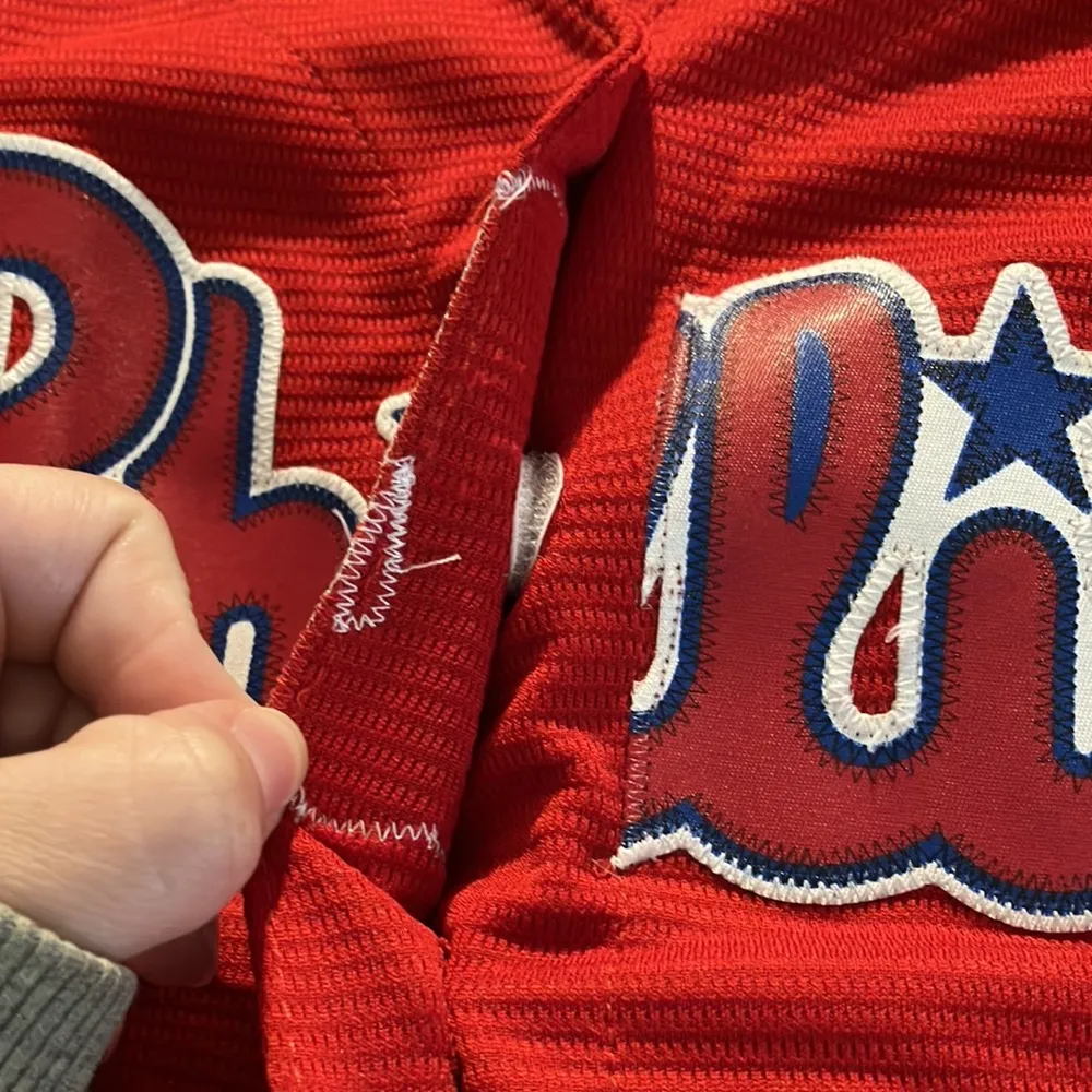 Majestic Philadelphia Phillies Women's Alternate Team Jersey , Medium - Image 4