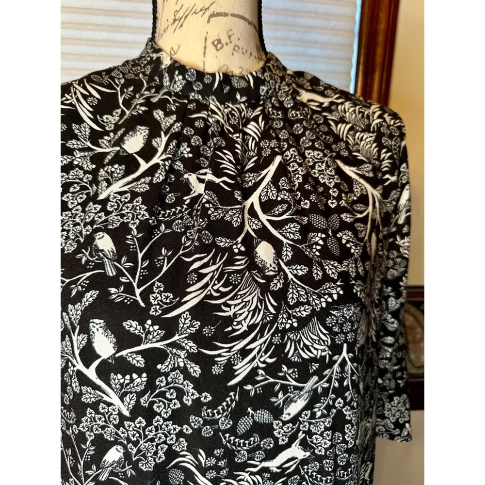 Old Navy Small Black and White Whimsical fairytale forest dress - Image 7