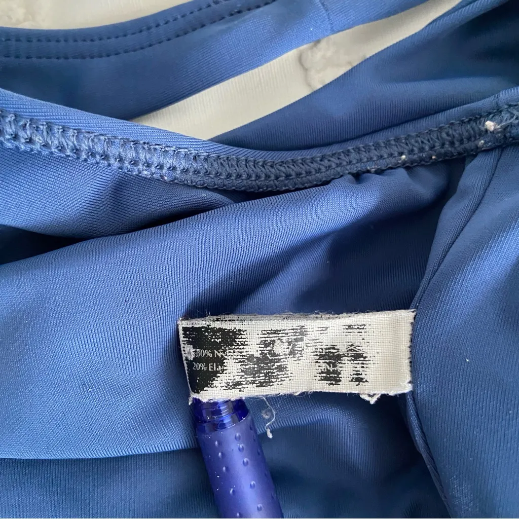 Bikini Top Purple Bandeau Blue Scoop Neck Bundle Set Lot Pastel Size S - Image 5