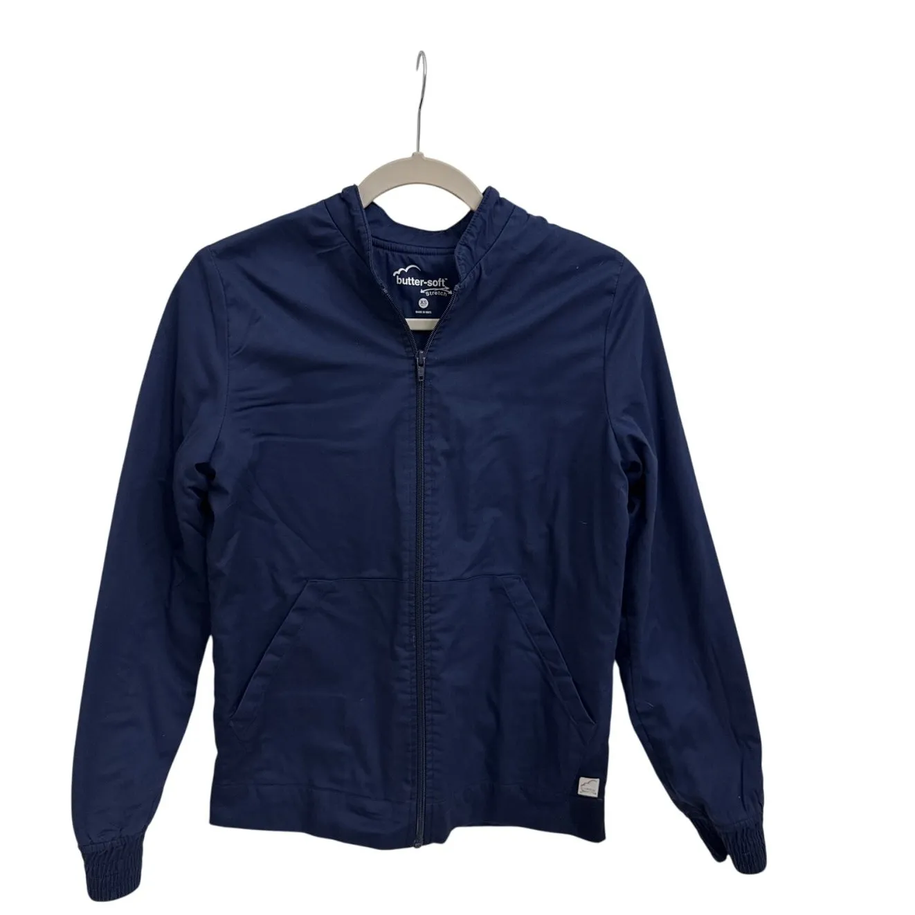 Uniform Advantage Butter Soft STRETCH Technical Knit Zip Front Scrub Jacket XS - Image 3