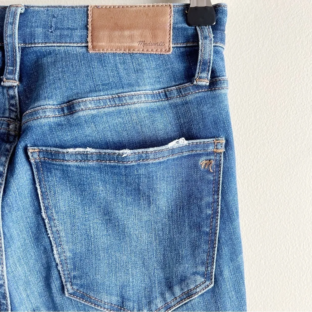 Madewell • 10" High-Rise Skinny Jeans Drop-Hem Edition Button Fly in Blue, Sz 24 - Image 12