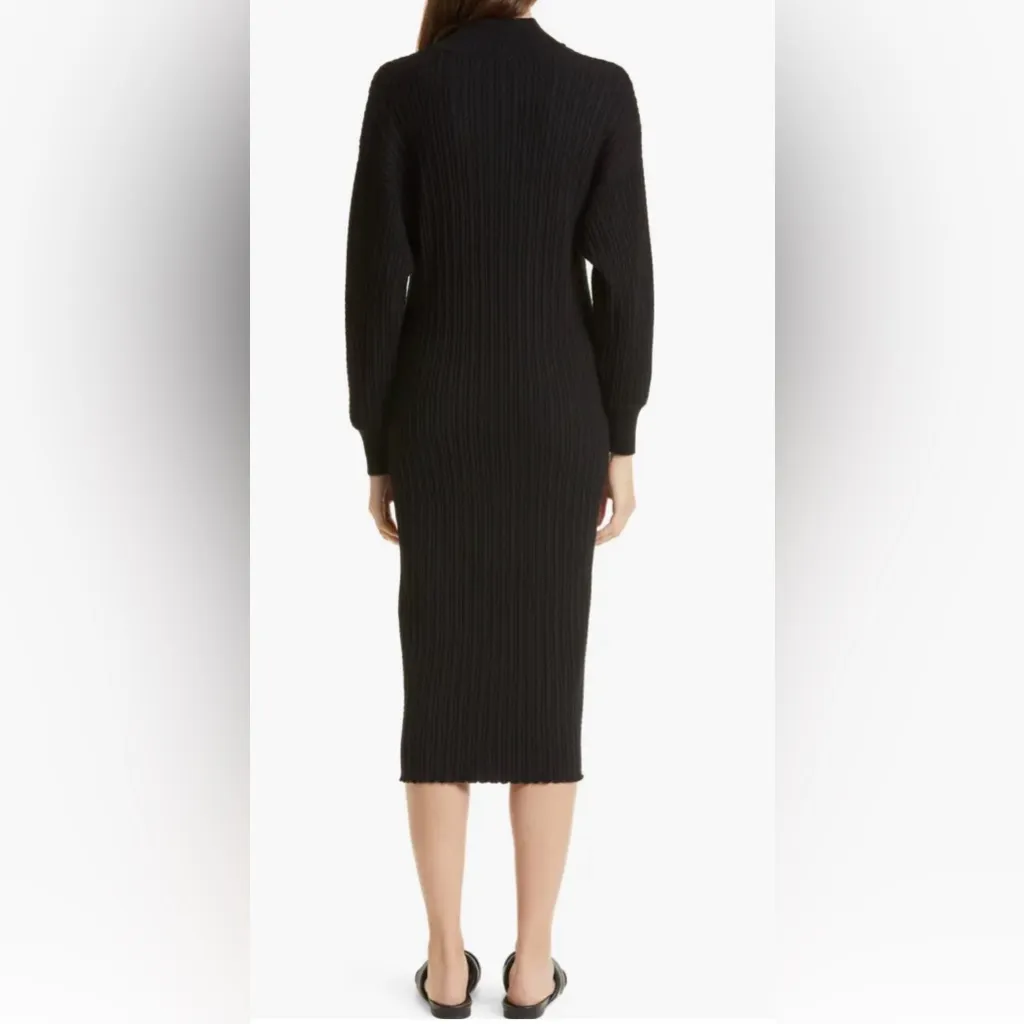 Misook Cable Knit Long Sleeve Mock Neck Sweater Dress‎ Size Small - Image 2