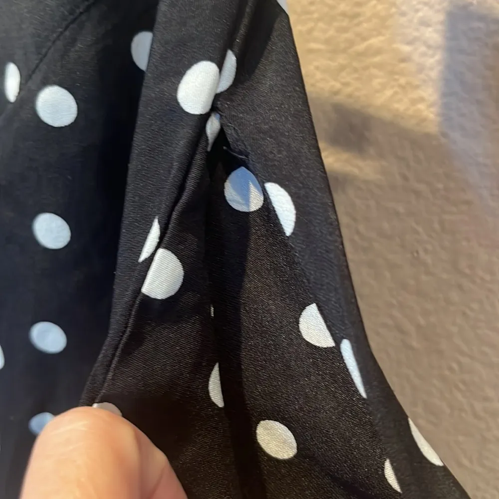 Women’s Black and White Polka Dot Skirt Size Large - Image 9