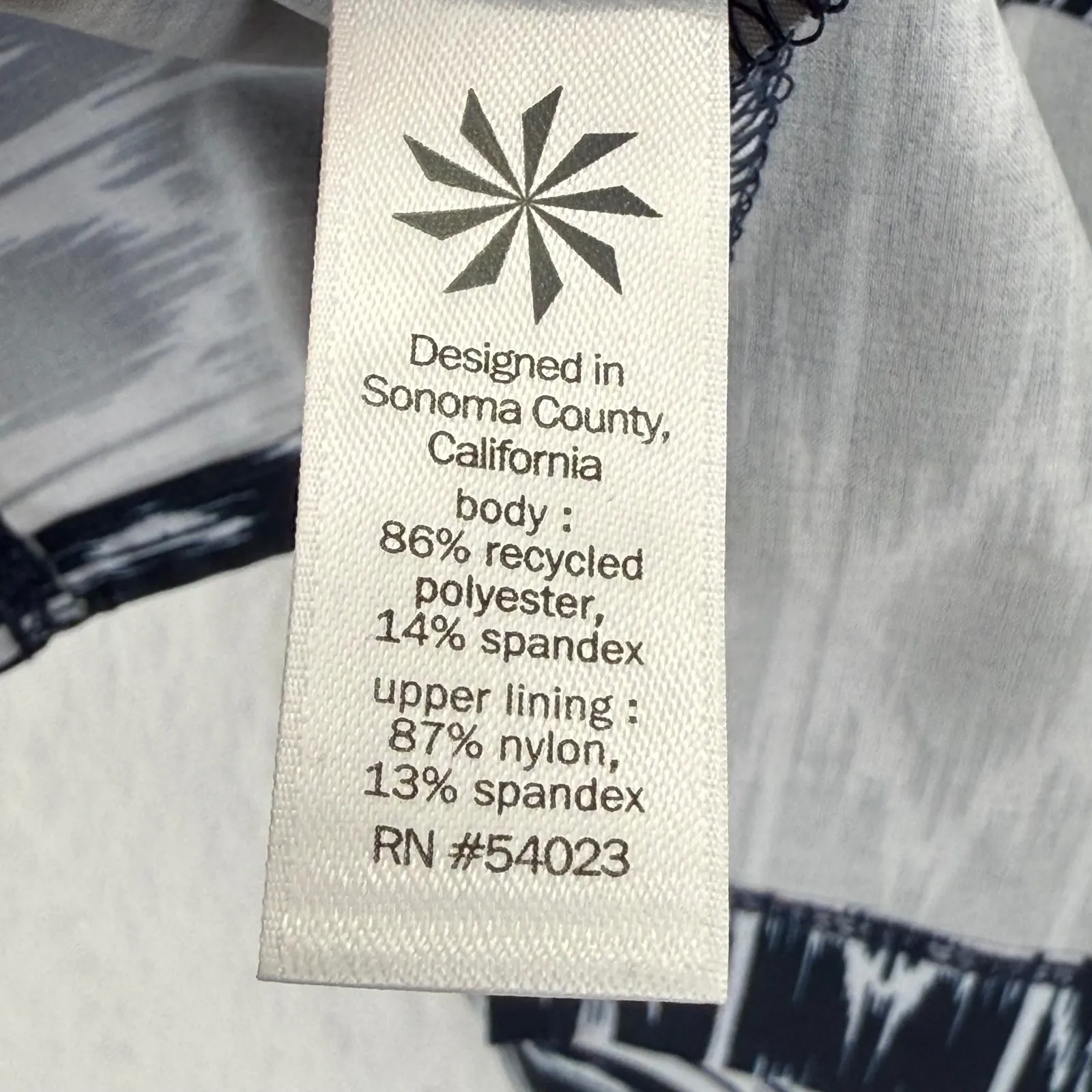 Athleta Black White Ikat‎ Print Dress Strapless Swim Cover Up Size 4 - Image 9