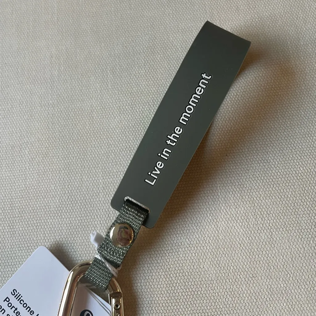 Lululemon  silicone keychain - Bay Leaf/Light Ivory - Image 7