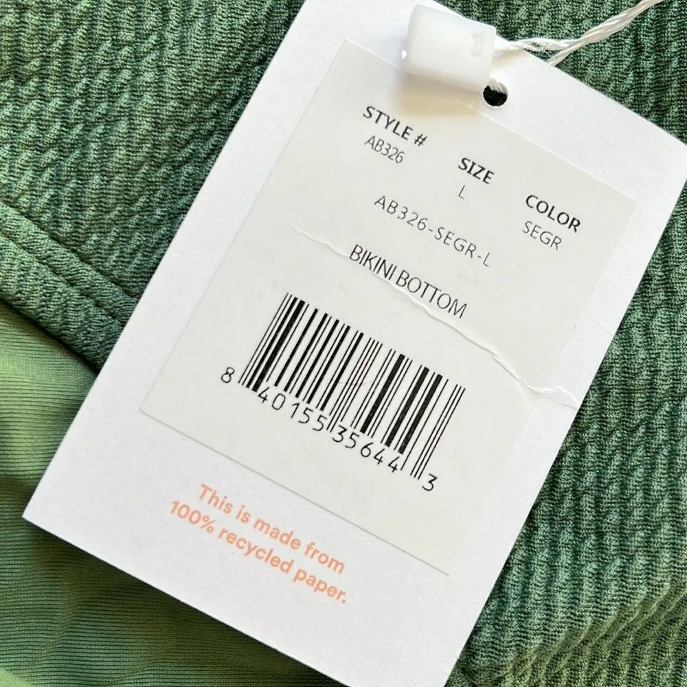 Andie Swim Women’s bikini bottom in sea green size Large - Image 5