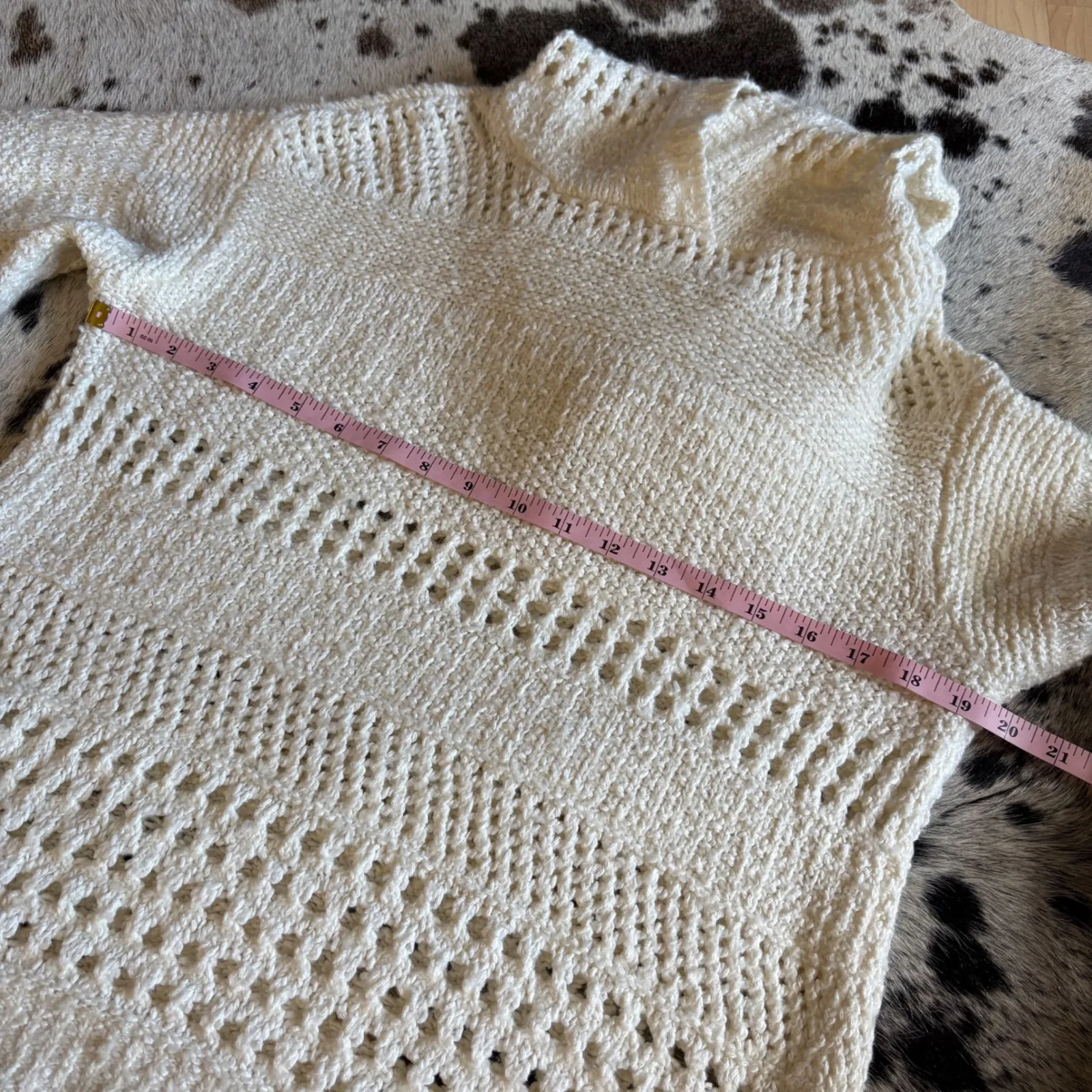 ANTHROPOLOGY Hooded Knit Sweater in ivory Size XS - Image 7