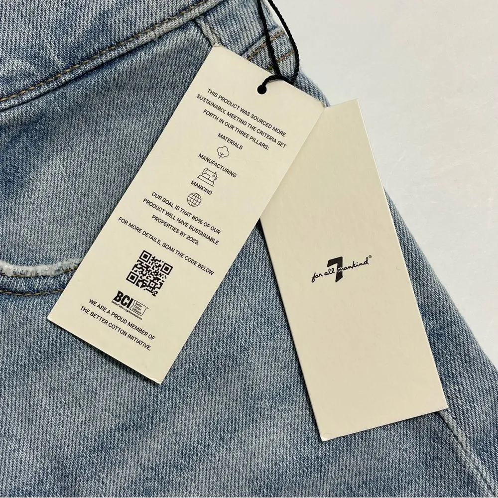 NWT 7 For All Mankind Jeans Size‎ 30 Luxe Vintage Ultra High Rise Cropped Jo - Image 11