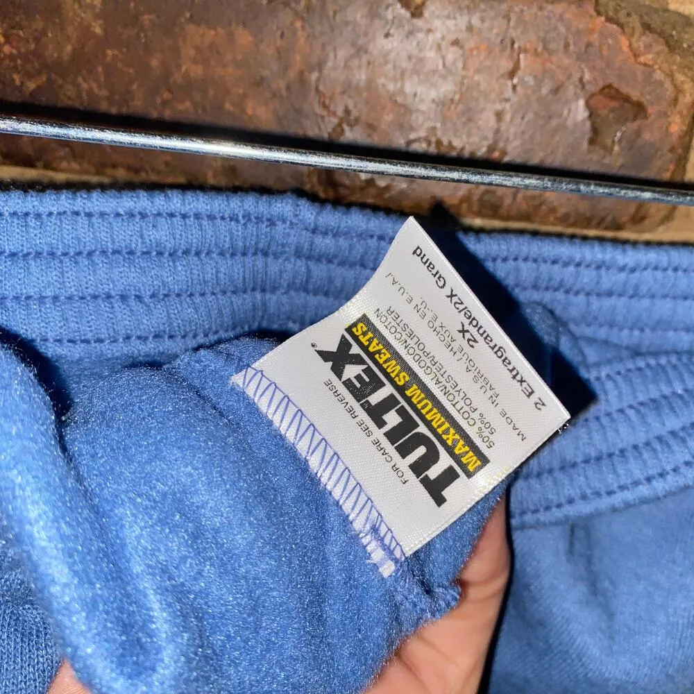 NWT Tultex Blue Elastic Waist Pull-On Jogger Sweatpants Pants Women's Size 2X - Image 5