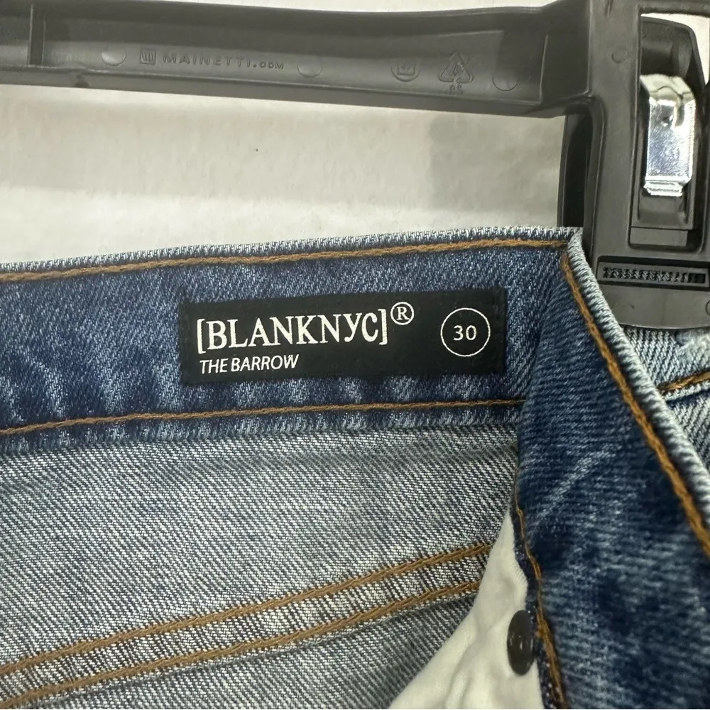 Blank NYC The Barrow Distressed Jean Shorts Women’s 30 Blue - Image 8