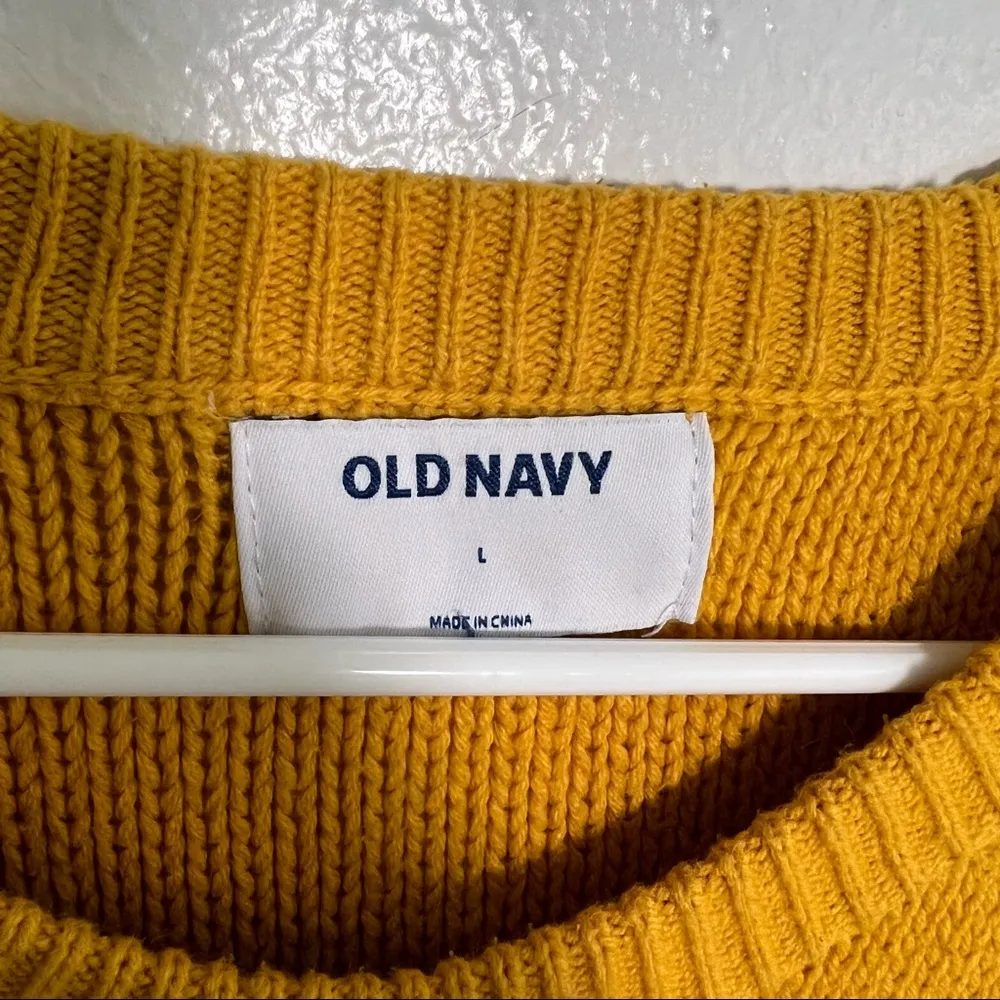 Old Navy Hi Emotion Pullover Sweater Yellow - Image 11