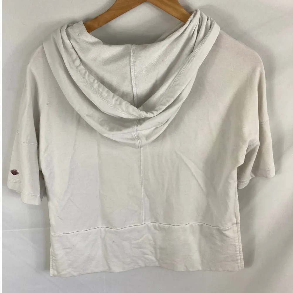 Calia by Carrie Underwood Effortless White Cropped Hoodie Top XS - Image 5