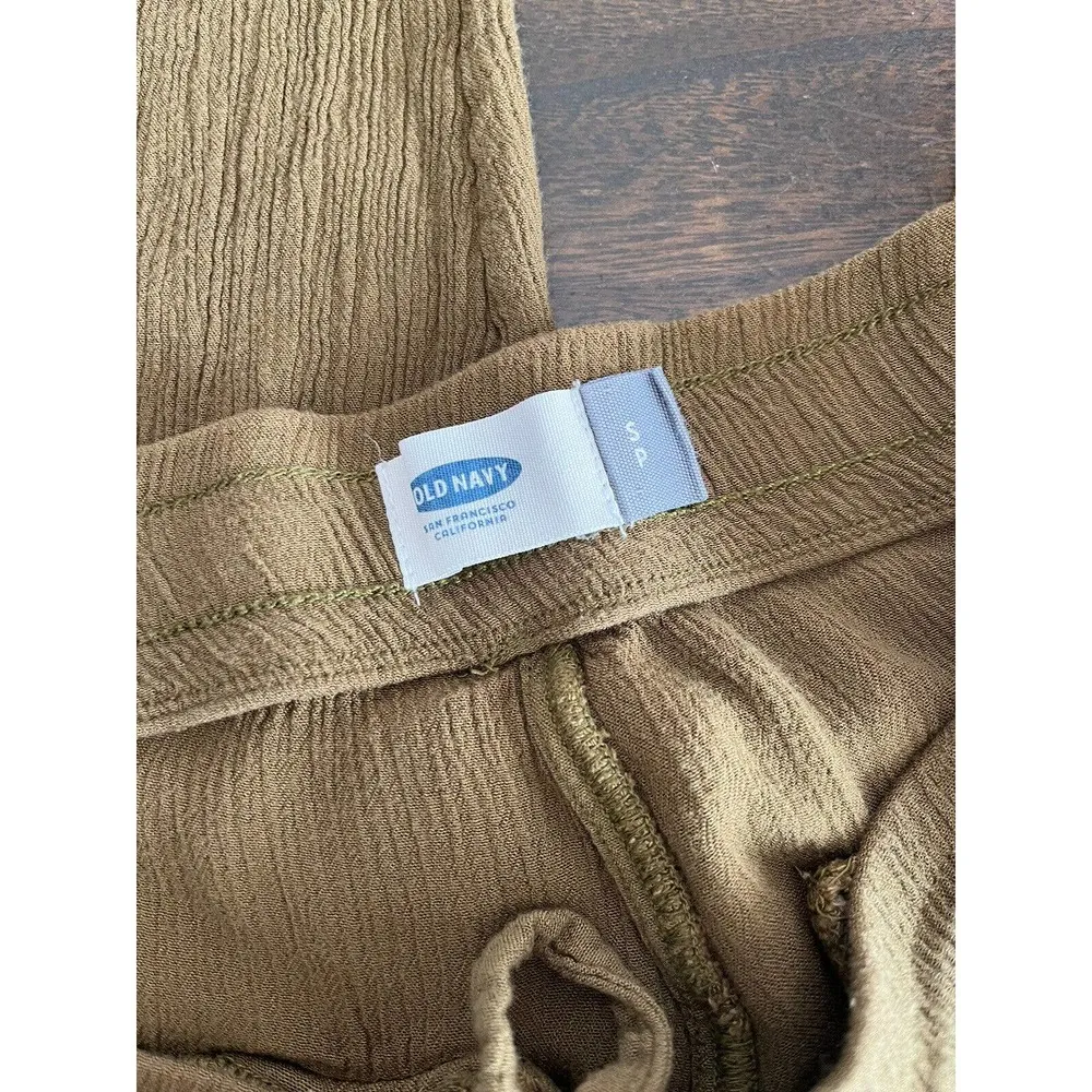 Old Navy Sage Army Green Gauzey Pull On Loungewear Pants Women’s Size Small - Image 6