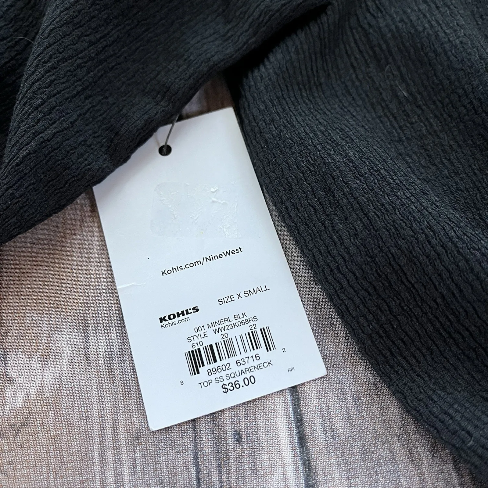 New Nine West Top Women XS 0 2 Puff‎ Balloon Short Sleeve Peplum Casual Pullover - Image 5