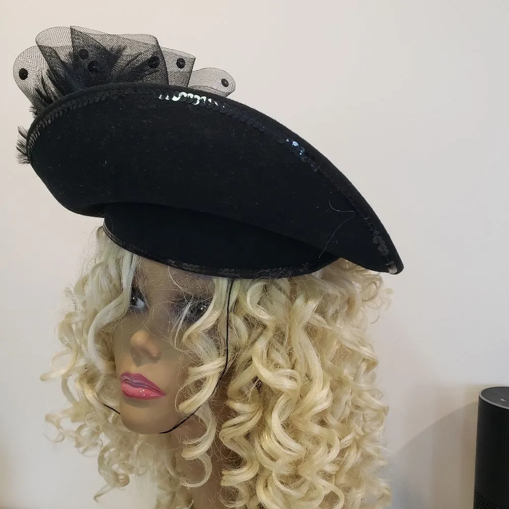 Deborah New York Wool Hat Black - Image 2