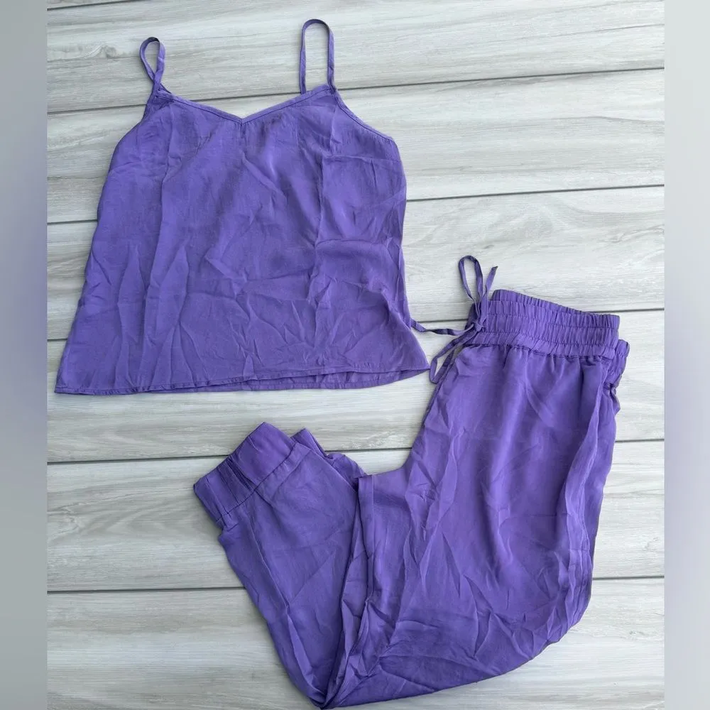 Adore Me Bethany Tank & Jogger Loungewear Set Purple Medium NWT IN PKG - Image 5