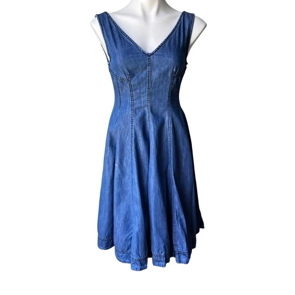 Anthropologie Holding Horses Denim Dress, Sz 0 - Image 2