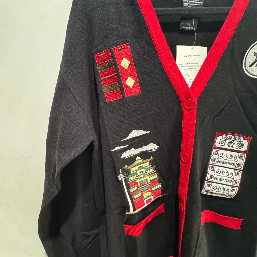Studio Ghibli Spirited Away Bathhouse Icons Women's Cardigan - Image 3