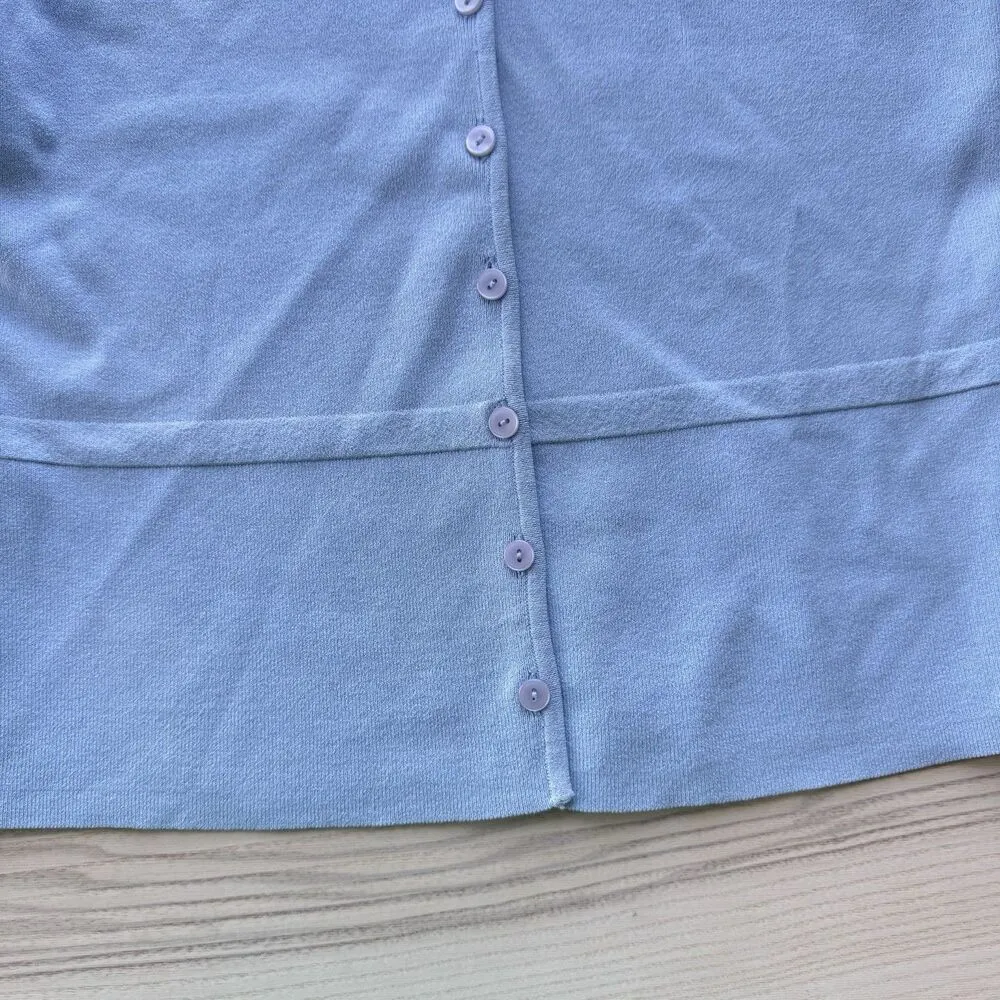 Talbots Cardigan classic Sweater 3/4 Sleeve Button-Up V-Neck Women’s Size small - Image 3