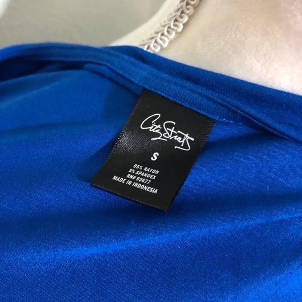 NWOT Royal Blue Sleeveless V Neck Tank Dress New - Image 4