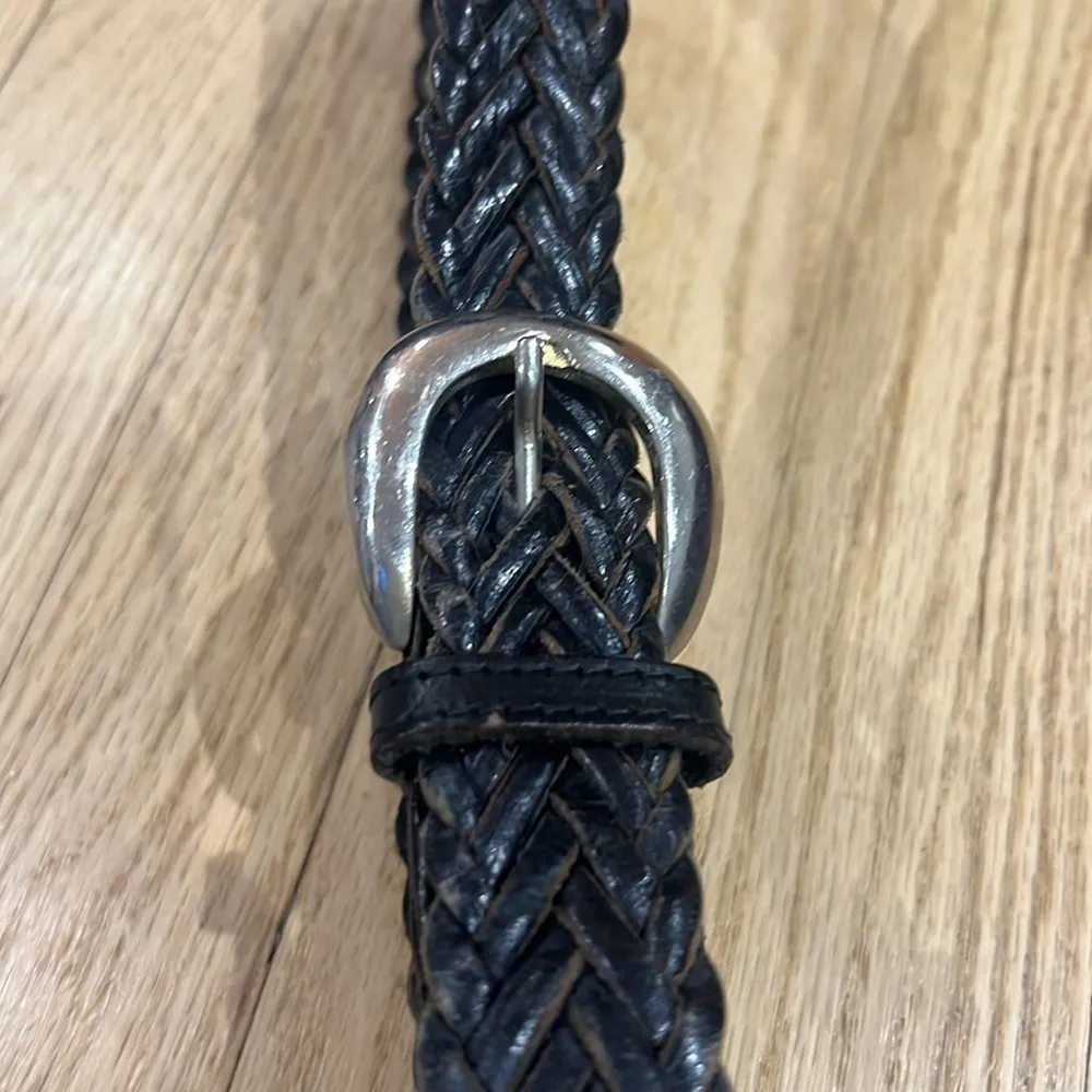 Style Genuine Leather Braided Brown Belt - Image 3